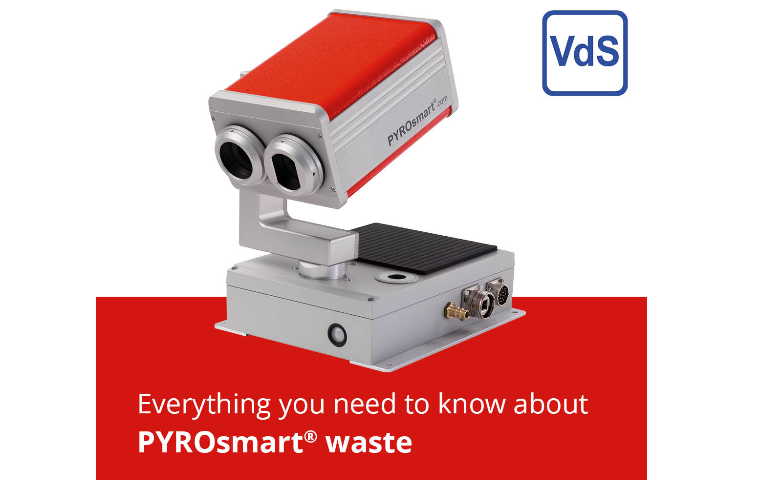 PYROsmart® waste: Waste bunker monitoring with infrared cameras and extinguishing systems
